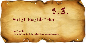 Veigl Boglárka névjegykártya